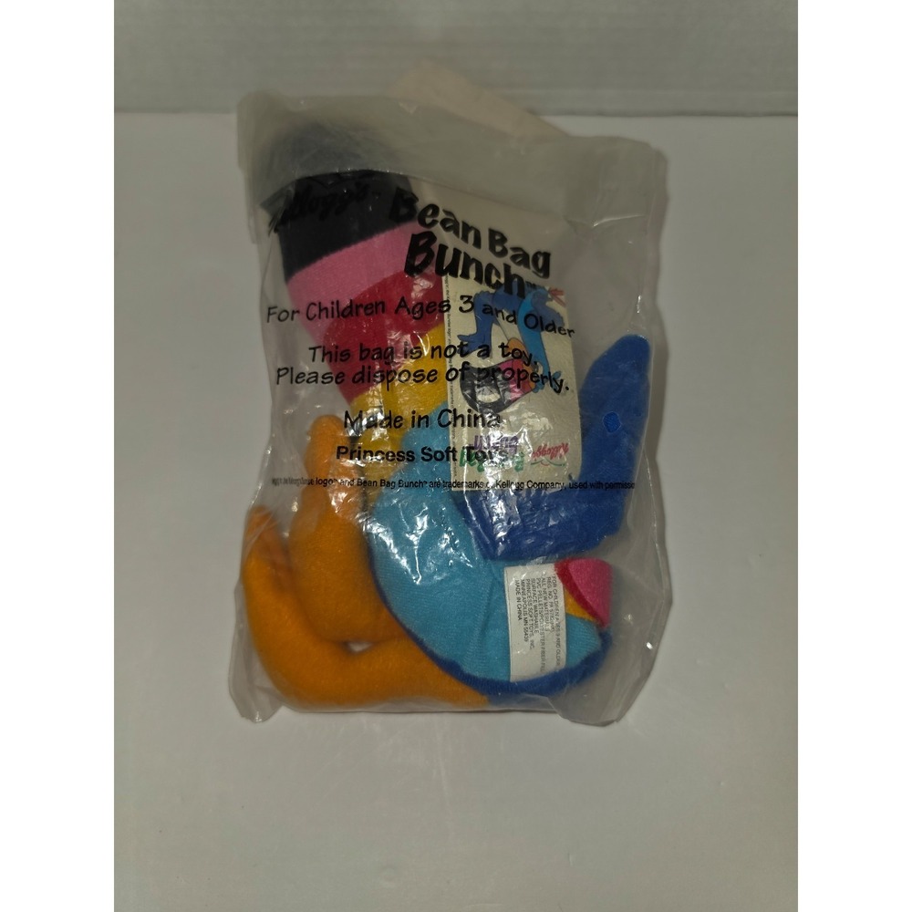 vintage‎ 1998 Kellogg's "Bean Bag Bunch" Toucan Sam plush toy